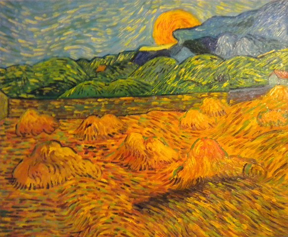 Vincent Van Gogh – Paesaggio al tramonto - Saint remy de Provence – Francia 1889